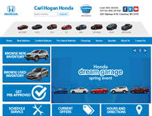 Tablet Screenshot of carlhoganhonda.com